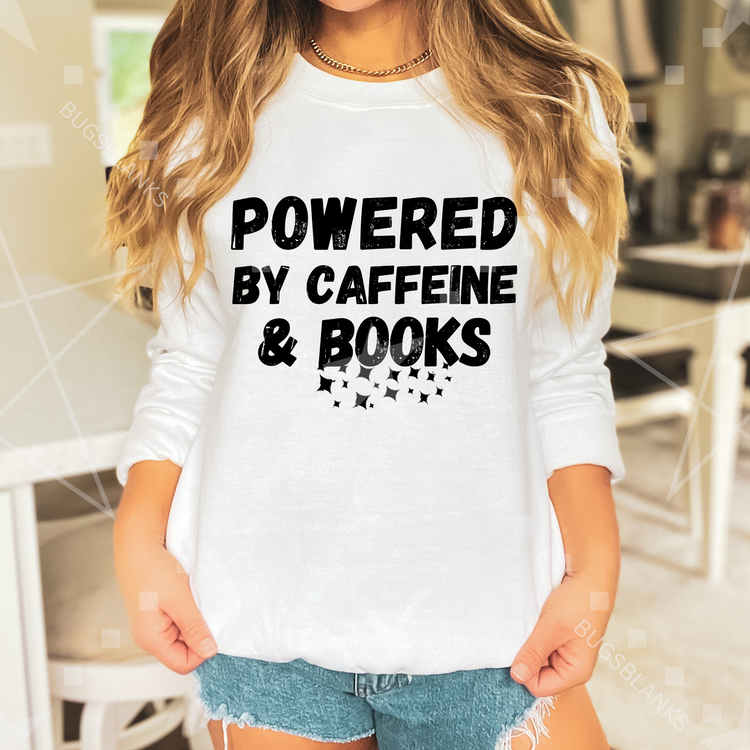 Caffeine and Books Full Color Transfer